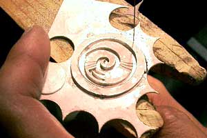 ホピテイストのシルバーコンチョ